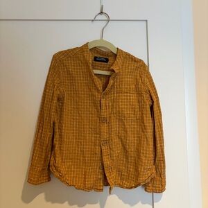 Monoprix Mustard Yellow Button-Up Shirt